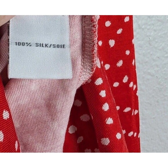 Diane Von Furstenberg Silk Reina Red Print Shift Dress Size 2 - Picture 5 of 8
